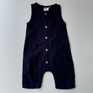 Navy cotton jumpsuit