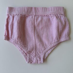 Light pink & white striped cotton bloomers