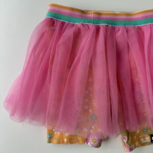 Pink tulle skirt with orange shorts (Barbie)