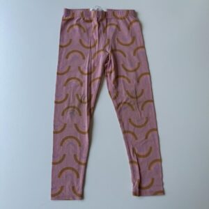 Pink rainbows printed tights