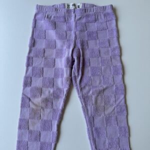 Light purple textured leggings