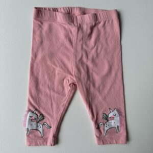 Pink unicorns printed leggings