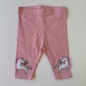 Pink unicorns printed leggings