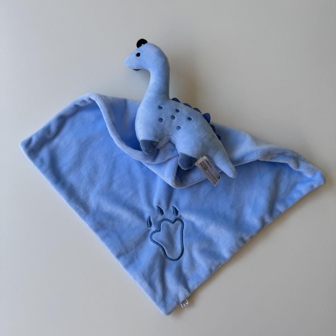 Blue dinosaur comforter