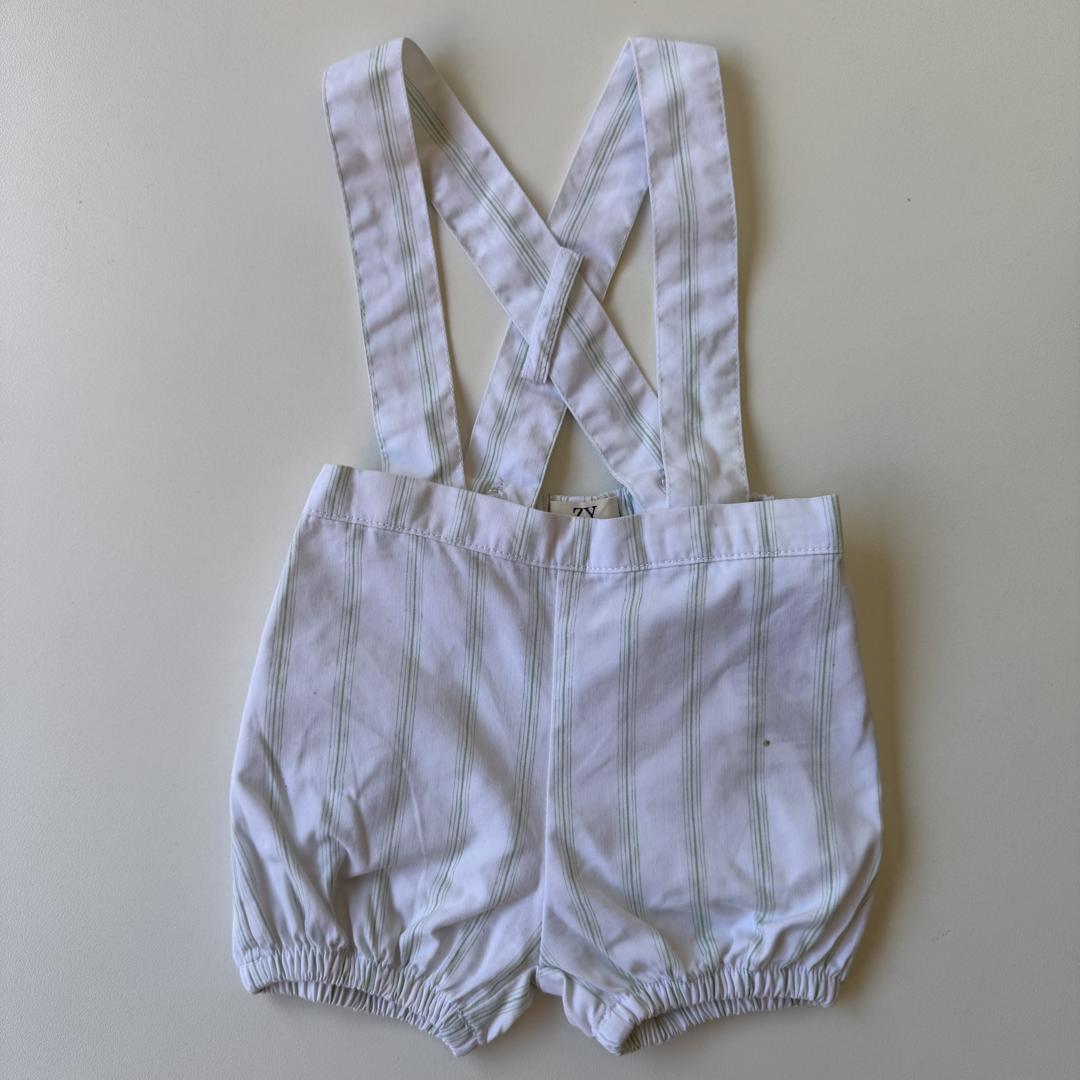 White & green shirt and shorts set - Image 3