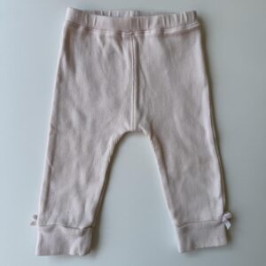 Light pink ribbed leggings