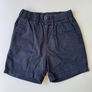 Navy poplin shorts