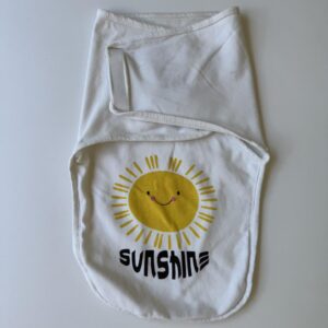 White lightweight swaddle