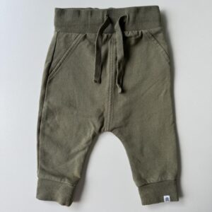 Green plain sweatpants