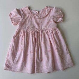 Pink shells printed occasion dress