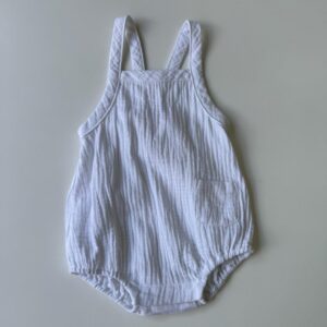White romper (organic cotton)