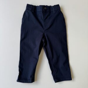Cotton chinos - navy blue