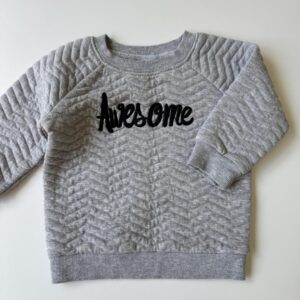 Grey sweatshirt - 'Awesome'