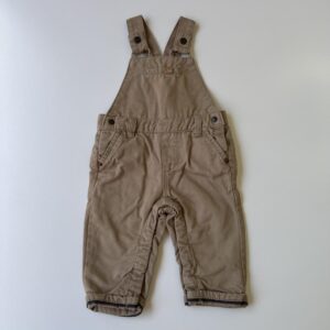 Brown cargo dungarees