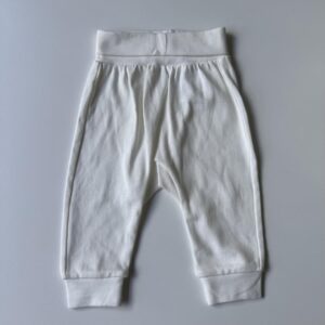 White cotton trousers (organic cotton)