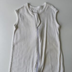 White ribbed sleep sack
