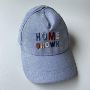 Light blue printed cap - 'HOMEGROWN'
