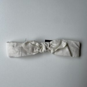 White linen style headband